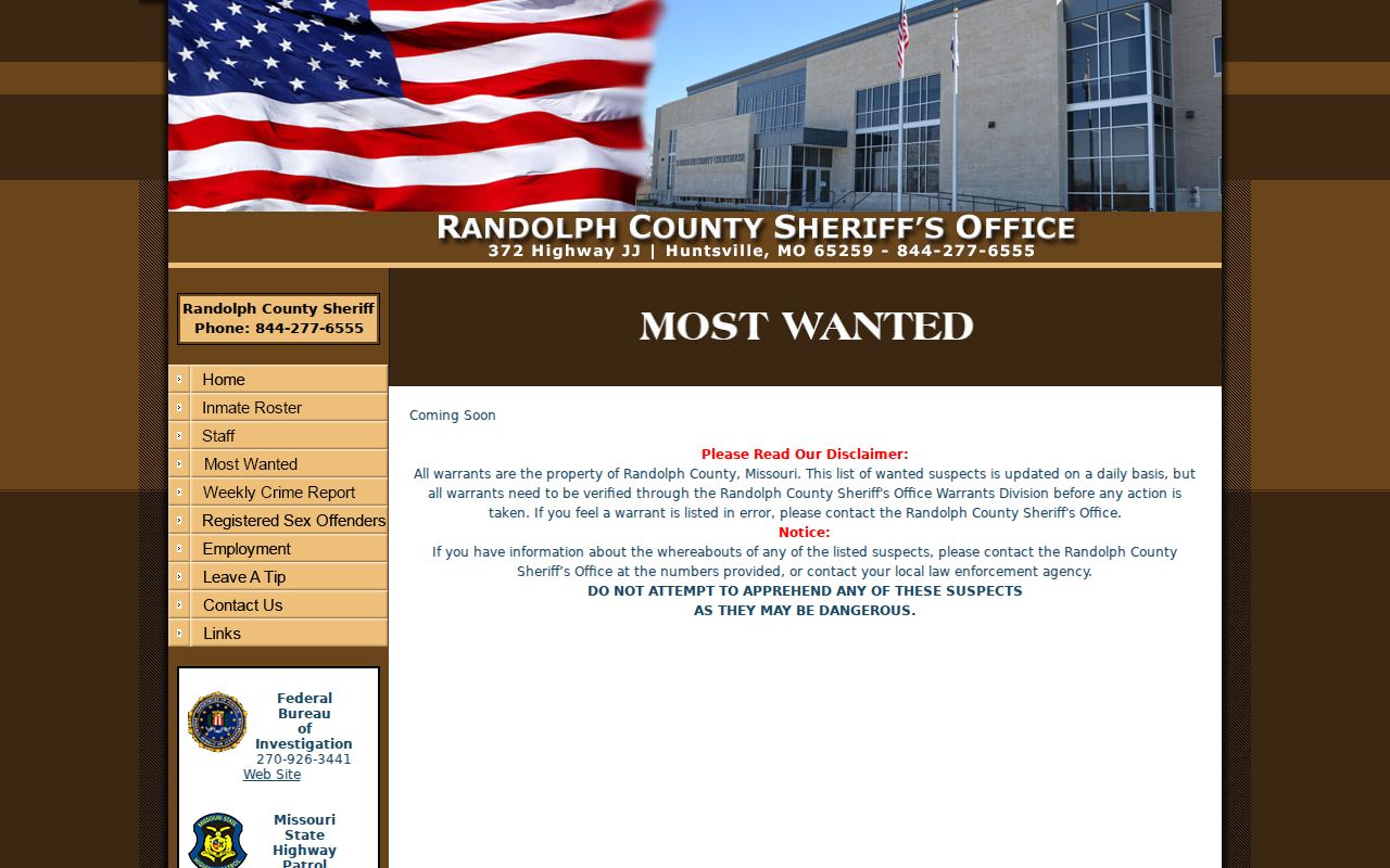 Moberly Police official contact page