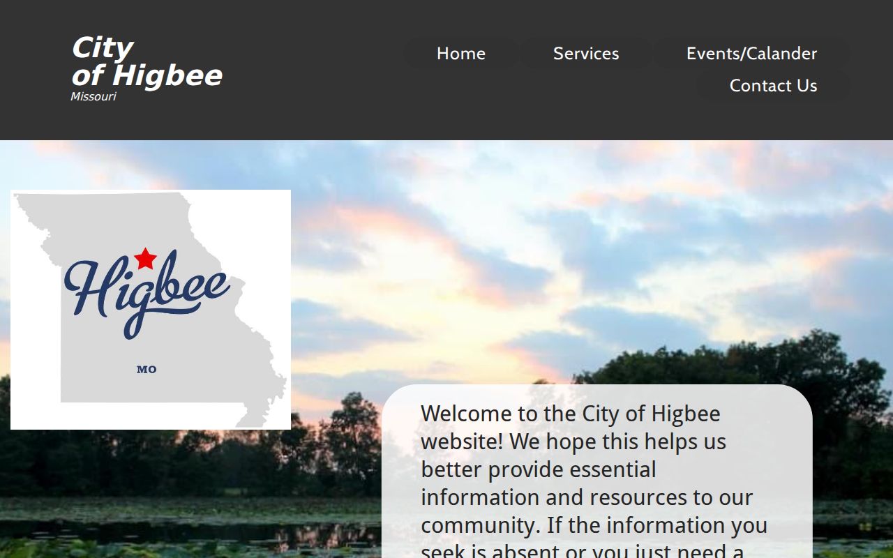 Higbee City Hall contact page